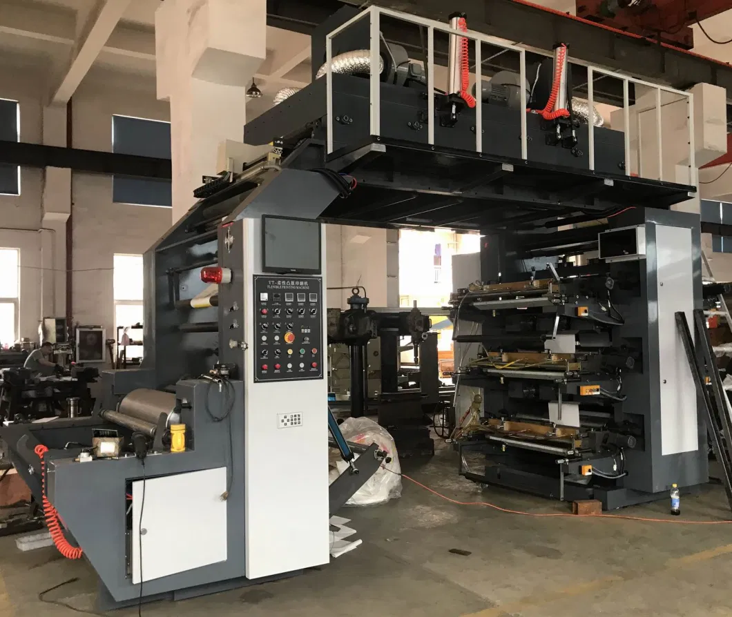 High Speed Six Color Flexo Printing Machine for Oven Fabric