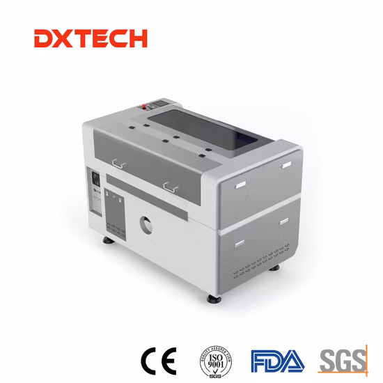 プロフェッショナル CO2 CNC レーザー切断彫刻マーキングマシン、木材アクリルガラスを処理するための回転装置付き